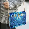 (US Local)DIY Mandala Diamond Art Wooden Coin Pouch with Chain 5D Diamond Painting Purse