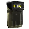 LED+COB Mini Keychain Flashlight 380LM Type-C Rechargeable for Camping (Black)