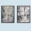 （2-Pack）Beautiful Street-Full Round Diamond Painting 30*40CM