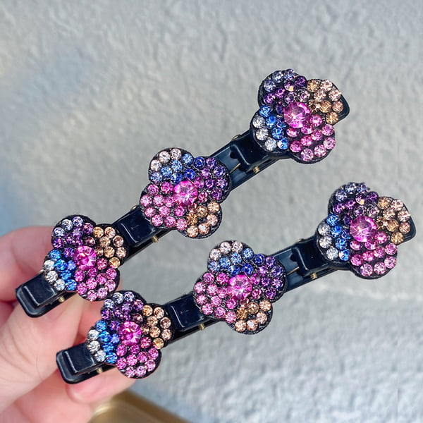 Sparkling Crystal Stone Braided Hair Clips🎁Best Christmas Gift For Your Girls