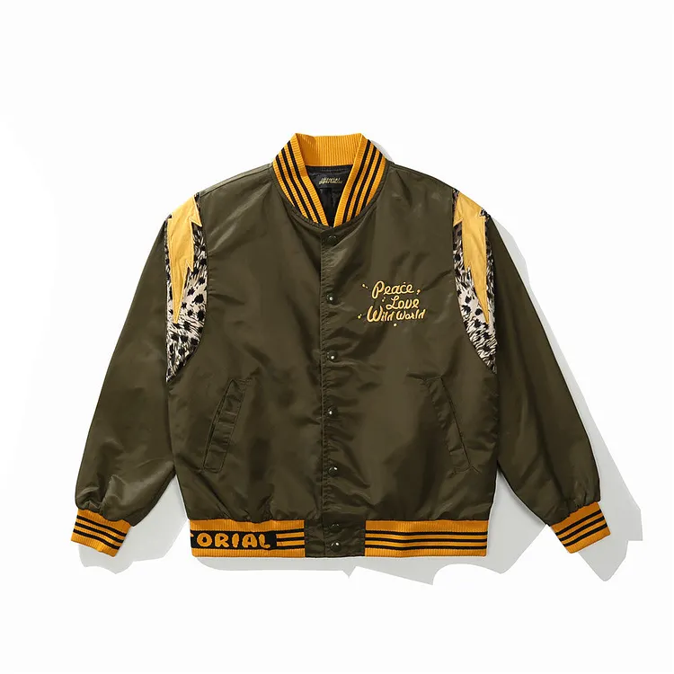 Letterman Jacket Outfit Senior Jackets Varsity Baseball Coat Stitching Baseball Uniform Men's Jacket Jacket