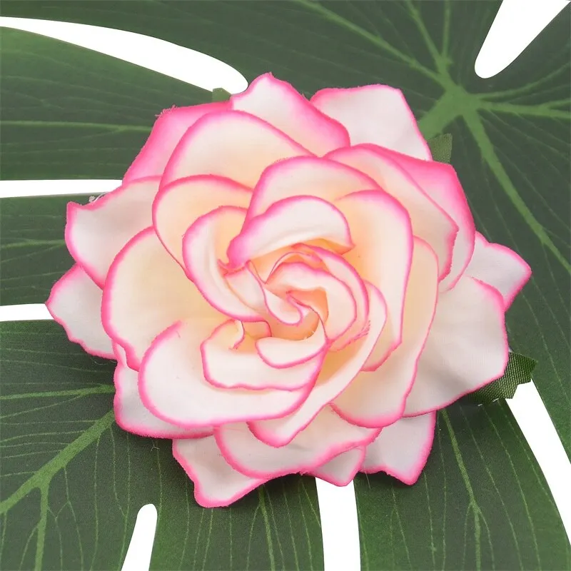 30pcs 10cm Large Silk Rose Artificial Flower Heads For Home Wedding Party Decoration DIY Garland Fake Flower Wall Accessories