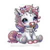 D&eacute;coration De Peinture De Diamant De B&eacute;b&eacute; Licorne De Bande Dessin&eacute;e-Diamant Brillant Simple Face + Forme Sp&eacute;ciale Diamant