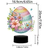 Acrylic Double Sided Flower Egg Diamond Painting LED Night Light for Easter