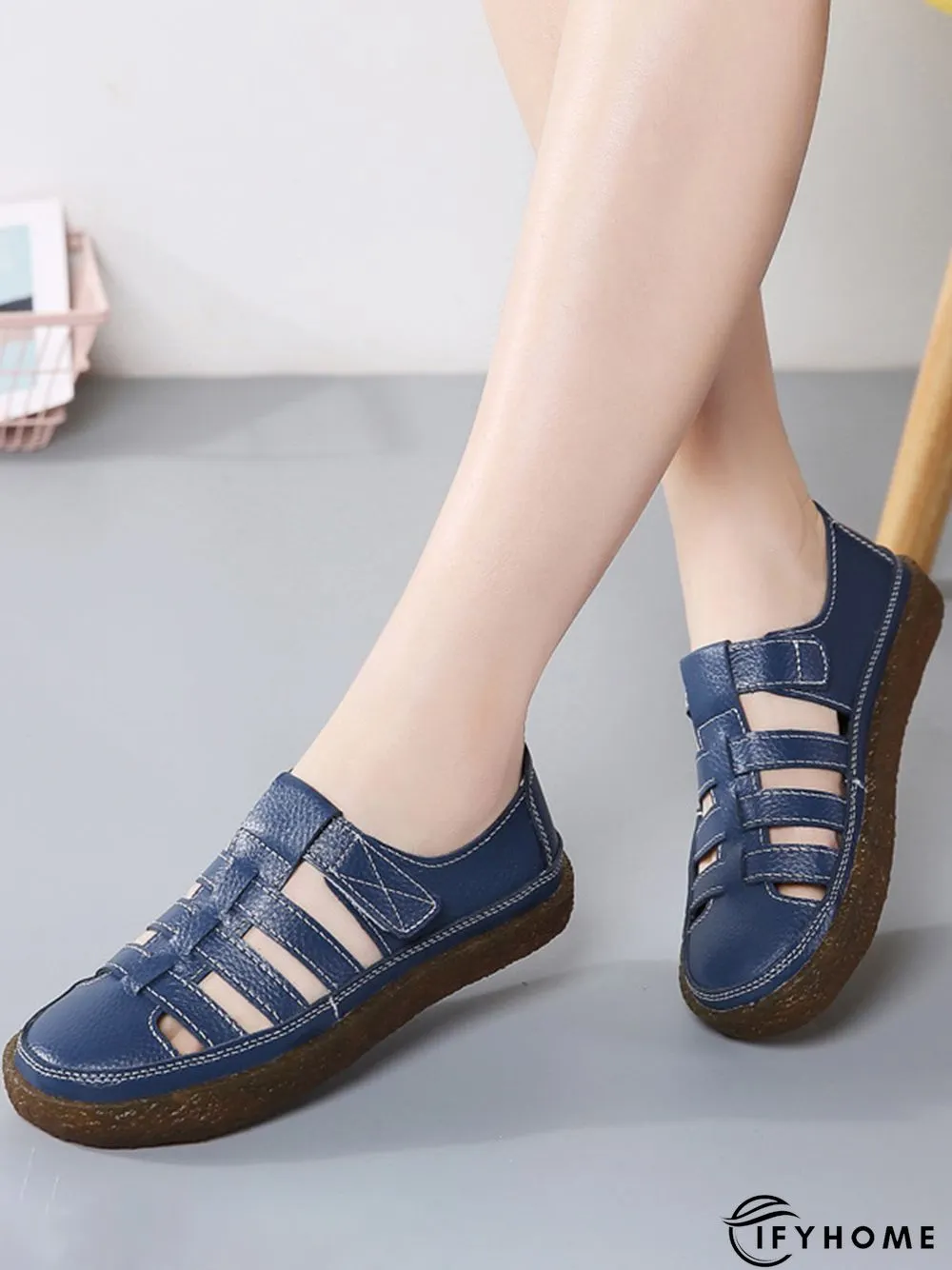 Lightweight Hollow Breathable Retro Soft Soled Shoes | IFYHOME