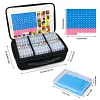 32/64pcs 2-in-1 Diamond Art Storage Containers & Line-Up Tray, Upgrade Convex Point Bottom Design for Efficient Crafting DIY Diamond Art Accessories
