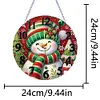 (US Local) DIY Xmas Diamond Painting Ornament with Clock Function Creative Craft