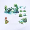 >SALE<Acrylic Arch Bridge Pond Desktop Diamond Art Kits for Home Office Decor