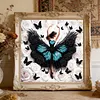Black Butterfly Girl-Partial Special Shaped Diamond painting 30*30CM