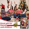 (US Local)Santa Claus A5 Size Diamond Painting Notebook Set with 4Pcs Bookmark Gift
