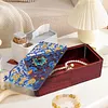 DIY Diamond Art Wooden Storage Box with Lid for Jewelry & Crafts Organization Kit