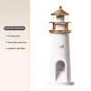Creative Lighthouse Design Night Light USB Charging Moonlight Lighthouse Projection Lamp Bluetooth Speaker Human Body Sensing Atmosphere Night Light Home Bedroom Living Room Decoration Night Light