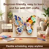 Pre-Framed 3D Rhinestones Butterfly With Artificial Flower Diamond Painting DIY Craft Kit 