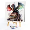 Flying Dragon In Book-Paint by Numbers Acrylic Paintingg 40*40CM(Watercolor)(HOT)