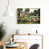 Diamond Painting-DIY Full Round Drill House Garden(50*40cm)