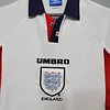 1998 Retro England Home Soccer Jersey love fball