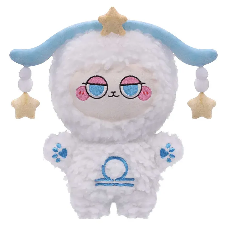 Libra White Cosplay Plush Toys Cartoon Soft Stuffed Dolls Mascot Birthday Xmas Gif-Original