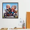 Couple Riding A Motorcycle-Full Round Diamond Painting 40*40CM