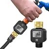 Digital Water Flow Meter IPX5 Waterproof Water Consumption Test Meter for Garden