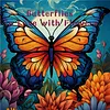 3PCS Butterfly Coloring Book Set Mindfulness Art Books for Adults 