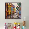 Colored Houses-14CT Stamped Cross Stitch 40*40cm/15.75*15.75in