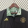 2024/2025 Manchester United Reversible Windbreaker Black-Green Soccer Jersey 1:1 Thai Quality