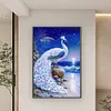 (Big Size) White Peacock - 11CT Stamped Cross Stitch 40*65cm/15.75*25.59in