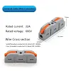 30/50 pcs Universal Cable Connector，Embedded terminal block universal quick connector