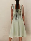 Elasticity Empire Condole Belt Midi Dress