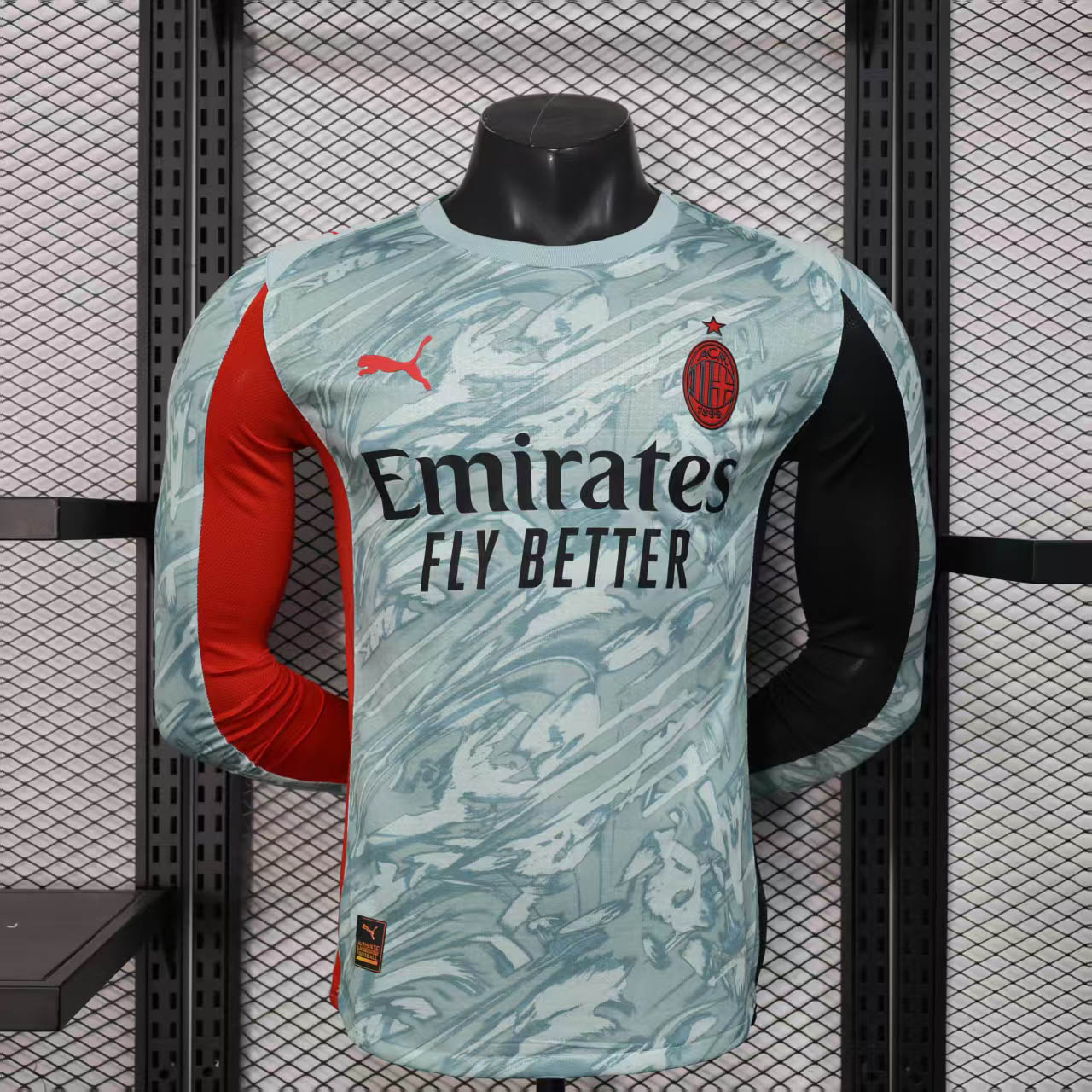 2025-2026 Long Sleeve Player Version AC Milan Goalkeeper Football Shirt 1:1 Thai Quality Maxi Kit