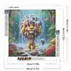 (US Local)Lion-Full Round Diamond Painting(40x40cm)