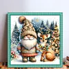 Goblin And Fawn-11CT Stamped Cross Stitch 45*45cm/17.72*17.72in