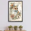 Fox-Paint by Numbers Acrylic Painting 40*60CM(Poster style）
