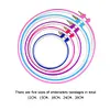 5pcs Cross Stitch Circle Set DIY Craft Round Hand Embroidery Hoops Rings