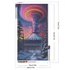 >SALE<5D DIY Full Round Drill Diamond Painting Volcano Kit Home Decor Art Craft40x70cm