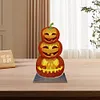 >SALE<2D Flat Wooden Halloween Pumpkin DIY Diamond Painting Desktop Decorations Decor