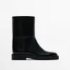 2024 Autumn Rain Boots Women Winter Warm Thick-soled Platform Chelsea Ankle Boots British Style  Vintage Shoes Botas Mujer