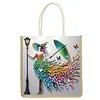 Diamond Painting Colorful Skirt Lady Tote Bag Handbag