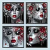 (US Local)4Pack Beauty-Special Shaped Diamond Painting Kit(40x40cm)