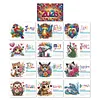 2026 DIY Special Shape Desktop Diamond Standing Calendar for Bedroom Living Room