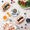 8Pcs/set Diamond Painting Saying Coaster Cup Cushion with Rack Home Decor