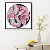 Partial Embroidery DIY Snake Flower Pattern Stamped 11CT Cross Stitch Kits