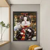 >SALE<Full Embroidery Silk Thread 11CT Printed Cat Cross Stitch Home Kit Art 50x63cm