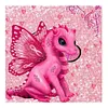 Diamond Painting -DIY Round Drill Pink Little Dinosaur