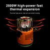 2 In 1 Camping Stove Gas Heater 2500W Portable Roasting Stove for Travelling