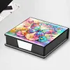 Butterfly Leather Diamond Art Note Box with 160 Sheets of Paper for Beginners