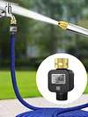 Digital Water Flow Meter IPX5 Waterproof Water Consumption Test Meter for Garden