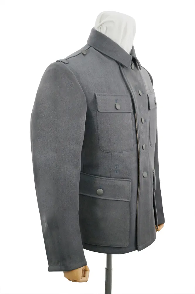   Elite German M1943 NCO Grey Gabardine Tunic Feldbluse German-Uniform