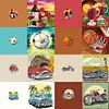 (US Local)8pcs/set DIY Diamond Painting Greeting Cards with Envelopes Mosaic Postcards Kits