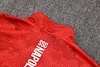 Joyfball 2024/2025 Napoli Long Zipped Jacket Red Soccer Jersey 1:1 Thai Quality 